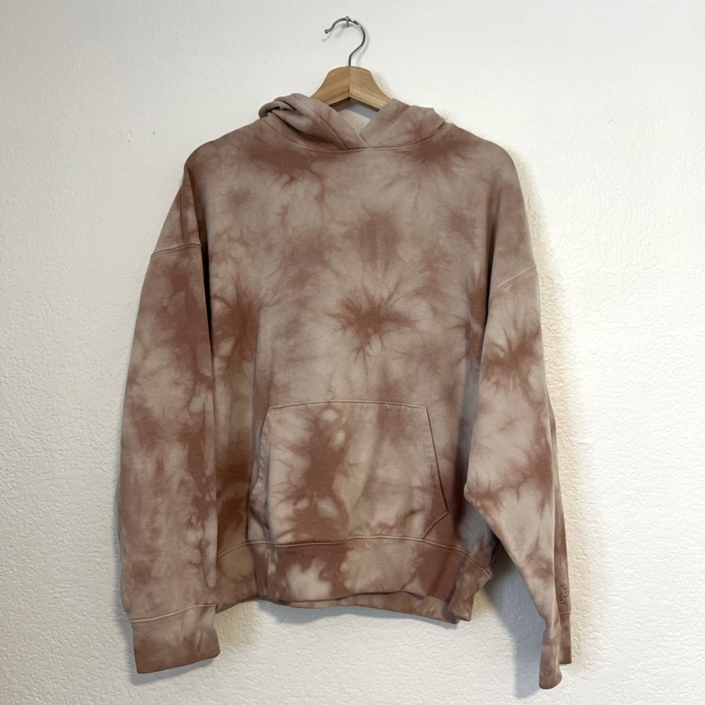 PINK Brand Women’s Light Pink tie dye Hoodie Sweatshirt (size medium)